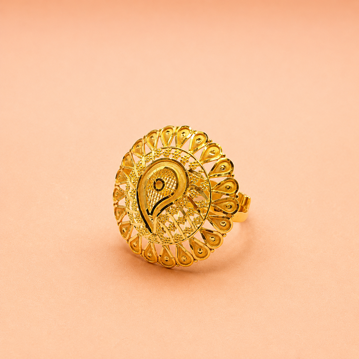 22K Gold Stylish Ring for Women